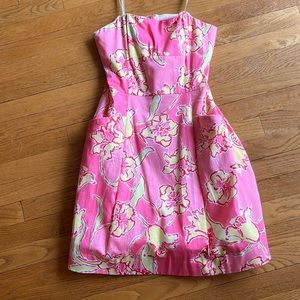 Strapless Lilly Pulitzer Dress size 4
